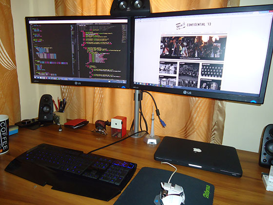 My clean workspace; If only it could stay like this