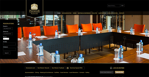 A hotel website.