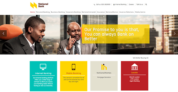 Another neat and simple banking site.