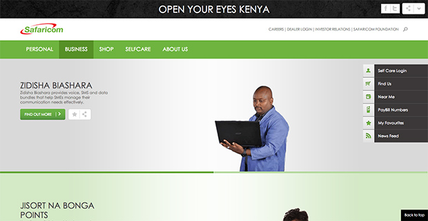 Safaricom Business and Corporate.